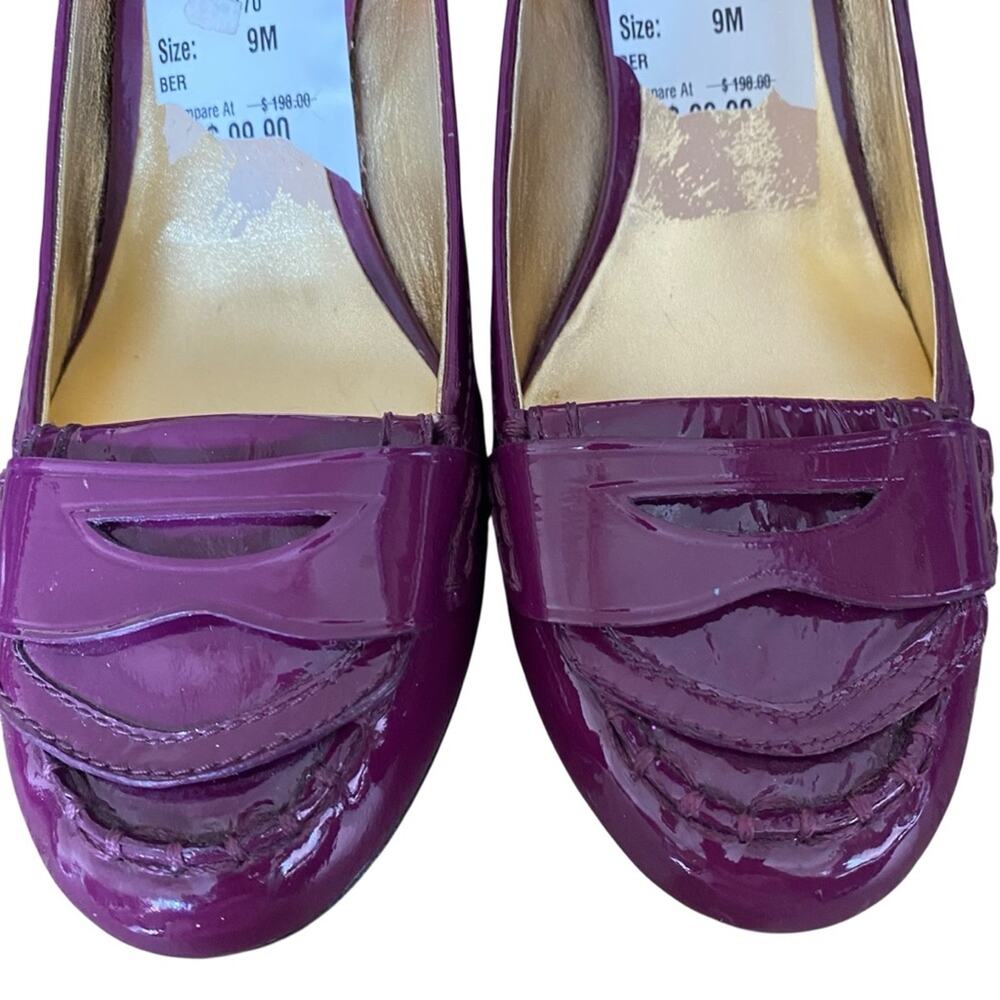Coach Colby Purple Patent Leather Heels size 9 - Picture 3 of 10